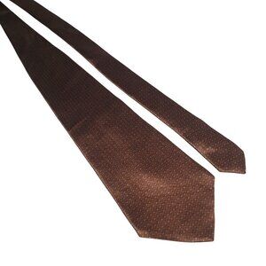 Van Heusen Brown Geometric Pattern Men Tie 56 Inches Long 4 Inches Wide Gift